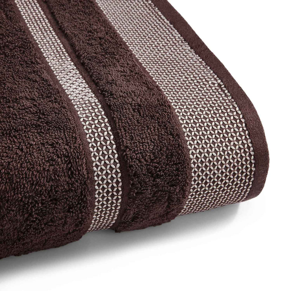 Spaces Hygro 100% Cotton Solid Bath Towel - 30 x 59 Inches, Dark Brown