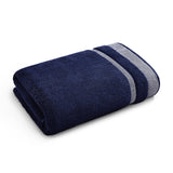 Spaces Hygro 100% Cotton Solid Bath Towel - 30 x 59 Inches, Dark Blue