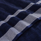 Spaces Hygro 100% Cotton Solid Bath Towel - 30 x 59 Inches, Dark Blue