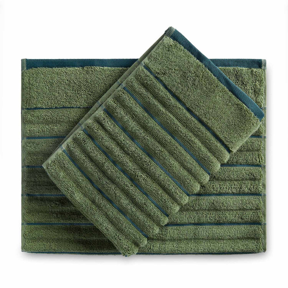 Spaces Exotica 100% Cotton 575 GSM Solid Set of 2 Hand Towel -16 x 24 Inches, Multicolor