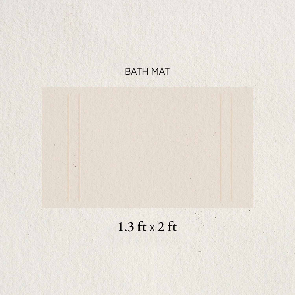 Spaces Hygro Cotton 2000 GSM Small Bath Mat - 15 x 23 Inches, Light Brown