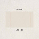 Spaces Hygro Cotton 2000 GSM Small Bath Mat - 15 x 23 Inches, Light Brown