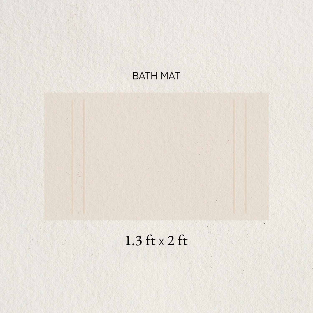 Spaces Hygro Cotton 2000 GSM Small Bath Mat - 15 x 23 Inches, Light Brown