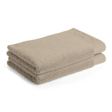 Spaces Eminence 100% Cotton 670 GSM Solid Set of 2 Hand Towel -16 x 24 Inches, Brown