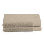Spaces Eminence 100% Cotton 670 GSM Solid Set of 2 Hand Towel -16 x 24 Inches, Brown