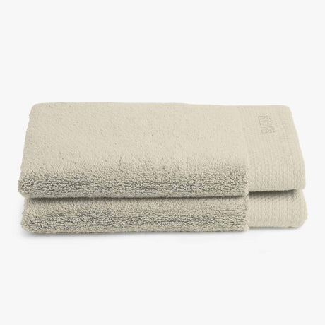 Spaces Eminence 100% Cotton 670 GSM Solid Set of 2 Hand Towel -16 x 24 Inches, Light Grey
