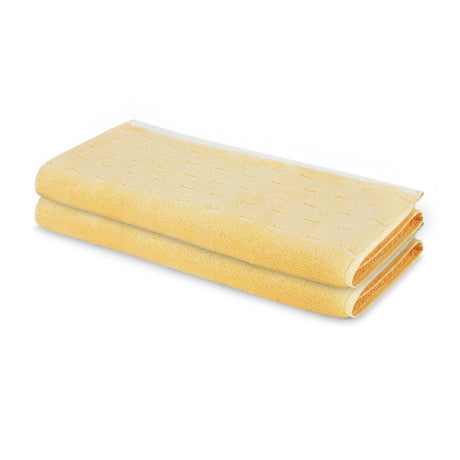 Spaces Airsoft 100% Cotton 450 GSM Solid Set of 2 Hand Towel -16 x 24 Inches, Yellow