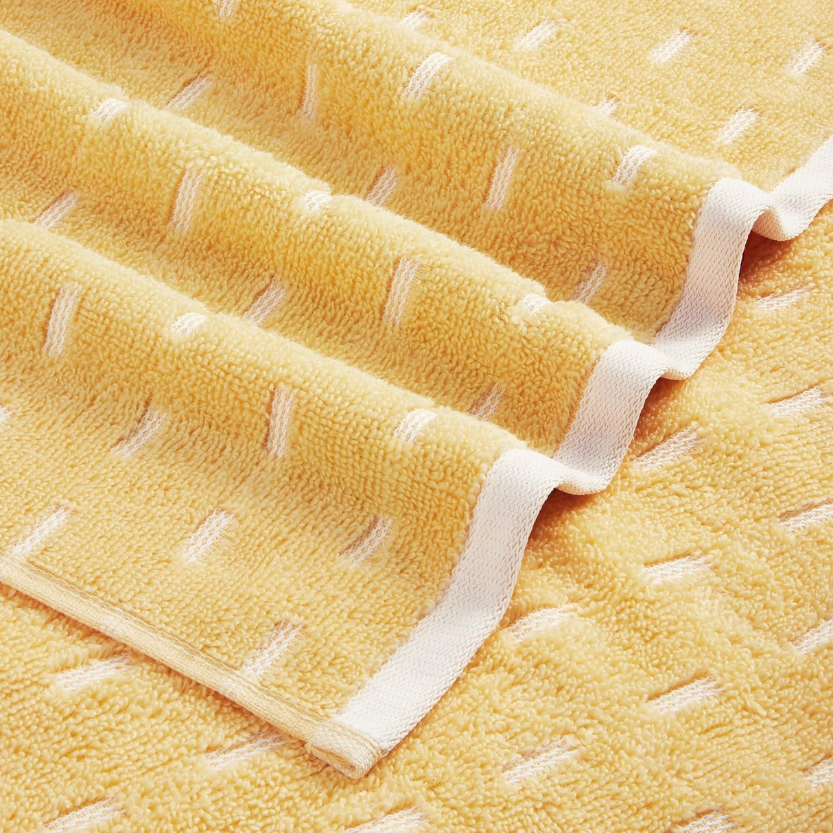 Spaces Airsoft 100% Cotton 450 GSM Solid Set of 2 Hand Towel -16 x 24 Inches, Yellow