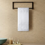 Spaces Airsoft 100% Cotton 450 GSM Solid Set of 2 Hand Towel -16 x 24 Inches, White