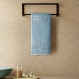 Spaces Airsoft 100% Cotton 450 GSM Solid Set of 2 Hand Towel -16 x 24 Inches, Light Blue