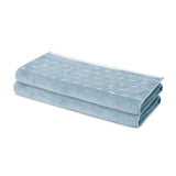 Spaces Airsoft 100% Cotton 450 GSM Solid Set of 2 Hand Towel -16 x 24 Inches, Light Blue