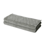 Spaces Airsoft 100% Cotton 450 GSM Solid Set of 2 Hand Towel -16 x 24 Inches, Grey