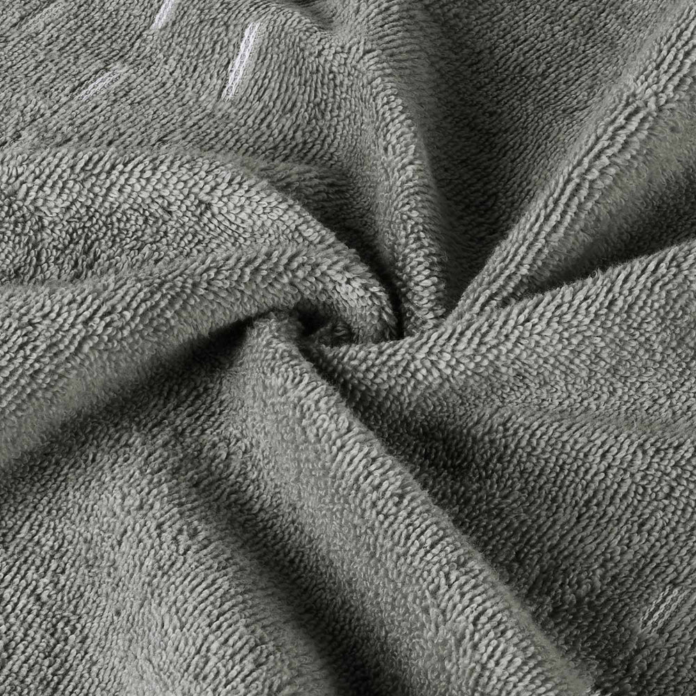 Spaces Airsoft 100% Cotton 450 GSM Solid Set of 2 Hand Towel -16 x 24 Inches, Grey