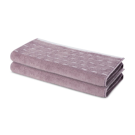 Spaces Airsoft 100% Cotton 450 GSM Solid Set of 2 Hand Towel -16 x 24 Inches, Light Violet