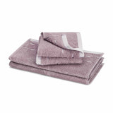 Spaces Airsoft 100% Cotton 450 GSM Solid Set of 4 Face Towel - 11 x 11 Inches, Light Violet