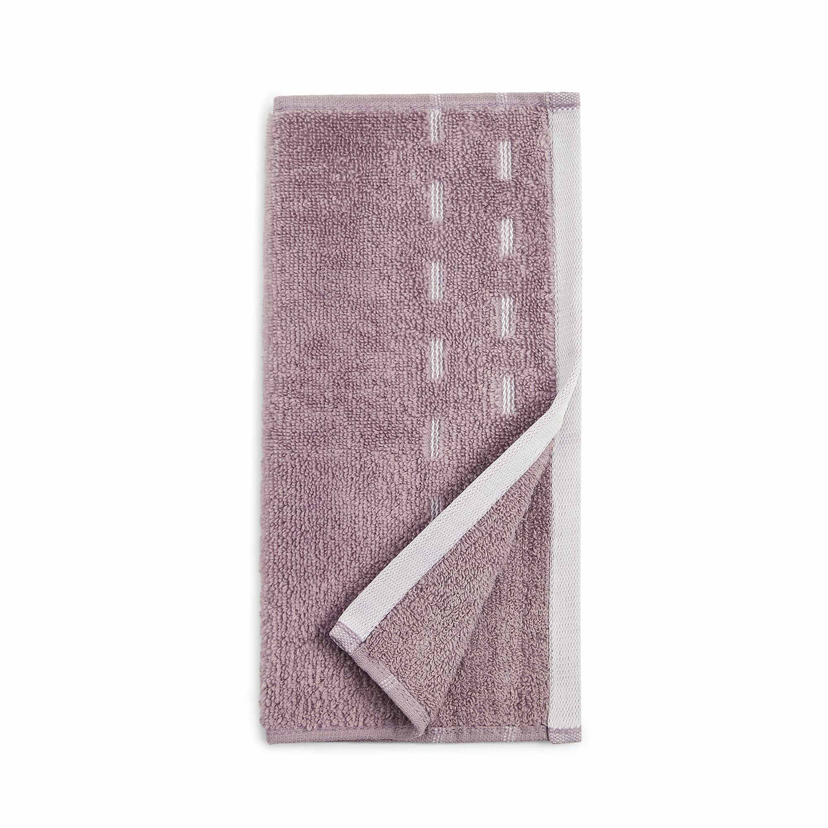 Spaces Airsoft 100% Cotton 450 GSM Solid Set of 4 Face Towel - 11 x 11 Inches, Light Violet