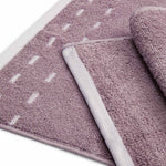 Spaces Airsoft 100% Cotton 450 GSM Solid Set of 4 Face Towel - 11 x 11 Inches, Light Violet
