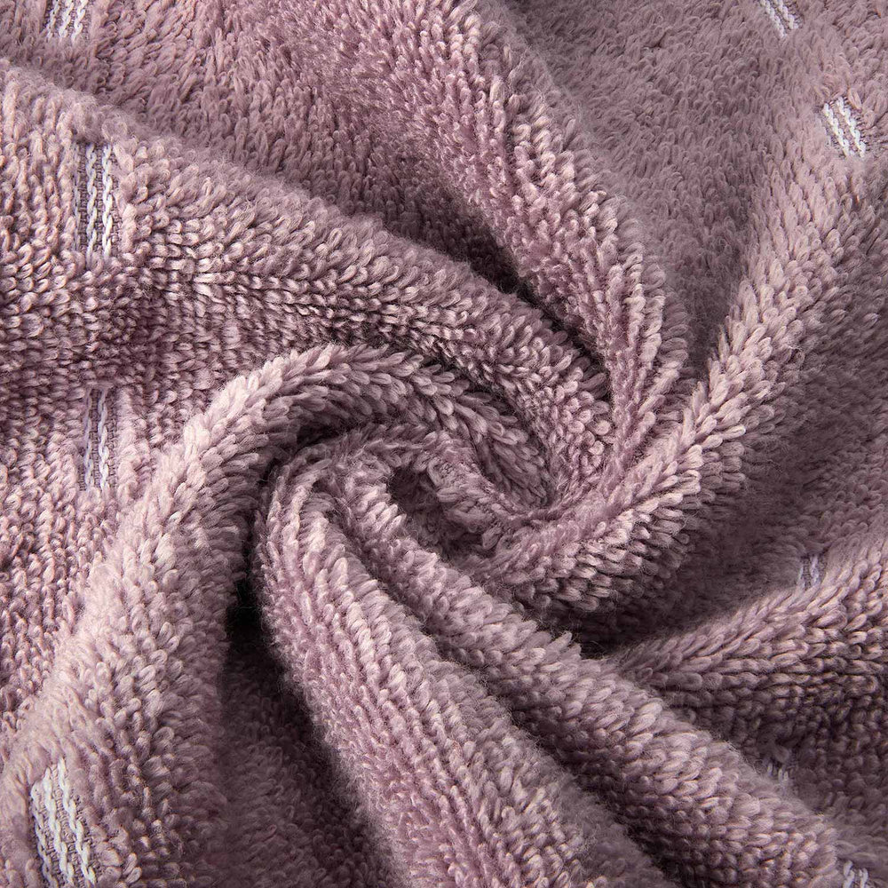 Spaces Airsoft 100% Cotton 450 GSM Solid Set of 4 Face Towel - 11 x 11 Inches, Light Violet