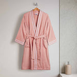 Spaces Airsoft 100% Cotton 300 GSM Large Bath Robe- Blush