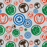 Spaces Marvel Avengers 100% Cotton 170 TC Topsheet for Kids - 60 x 90 Inches, Light Grey