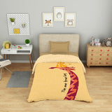 Spaces Disney Mufasa 100% Cotton 132 TC Single Quilt - 152 x 228 cm, Light Yellow