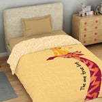 Spaces Disney Mufasa 100% Cotton 132 TC Single Quilt - 152 x 228 cm, Light Yellow