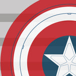 Spaces Marvel Captain America 100% Cotton 132 TC Single Quilt - 152 x 228 cm, Red