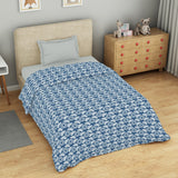 Spaces Marvel Captain America 100% Cotton 170 TC Topsheet for Kids - 60 x 90 Inches, Dark Blue