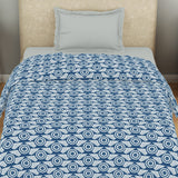 Spaces Marvel Captain America 100% Cotton 170 TC Topsheet for Kids - 60 x 90 Inches, Dark Blue