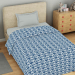 Spaces Marvel Captain America 100% Cotton 170 TC Topsheet for Kids - 60 x 90 Inches, Dark Blue