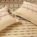 Spaces Essentials Geometric 100% Cotton 144 TC Double Bedsheet with 2 Pillow Covers - 274 x 274 cm, Beige