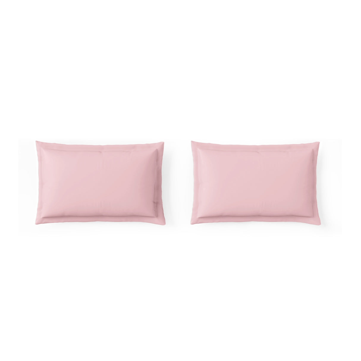 Spaces Essentials Solid 100% Cotton 180 TC Double Bedsheet with 2 Pillow Covers - 274 x 274 cm, Blush