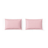 Spaces Essentials Solid 100% Cotton 180 TC Double Bedsheet with 2 Pillow Covers - 274 x 274 cm, Blush