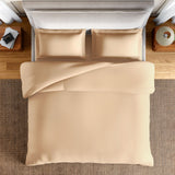 Spaces Essentials Solid 100% Cotton 180 TC Double Bedsheet with 2 Pillow Covers - 274 x 274 cm, Light Orange