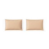 Spaces Essentials Solid 100% Cotton 180 TC Double Bedsheet with 2 Pillow Covers - 274 x 274 cm, Light Orange