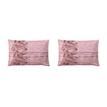 Spaces Essentials Geometric 100% Cotton 180 TC Double Bedsheet with 2 Pillow Covers - 274 x 274 cm, Light Pink