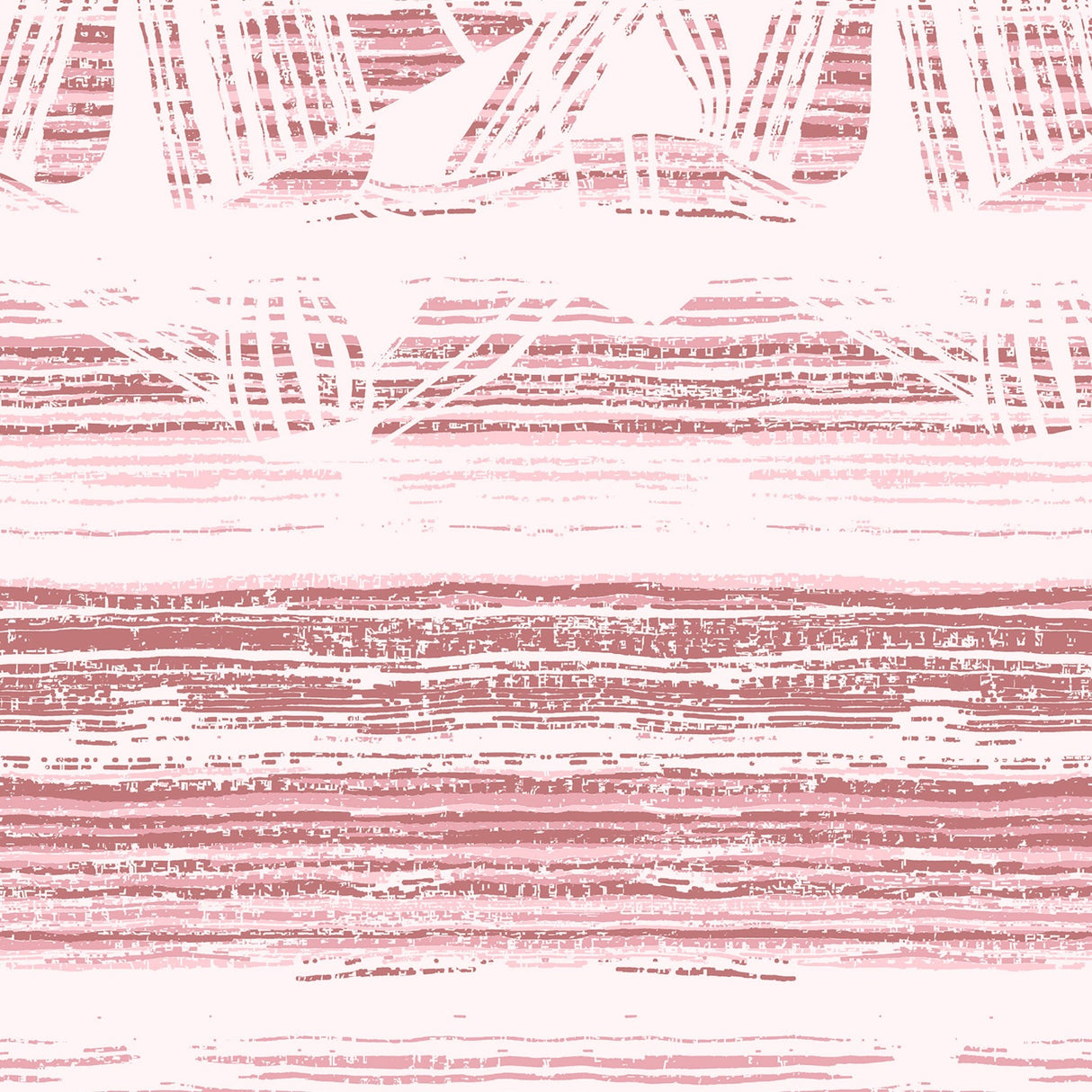 Spaces Essentials Geometric 100% Cotton 180 TC Double Bedsheet with 2 Pillow Covers - 274 x 274 cm, Light Pink