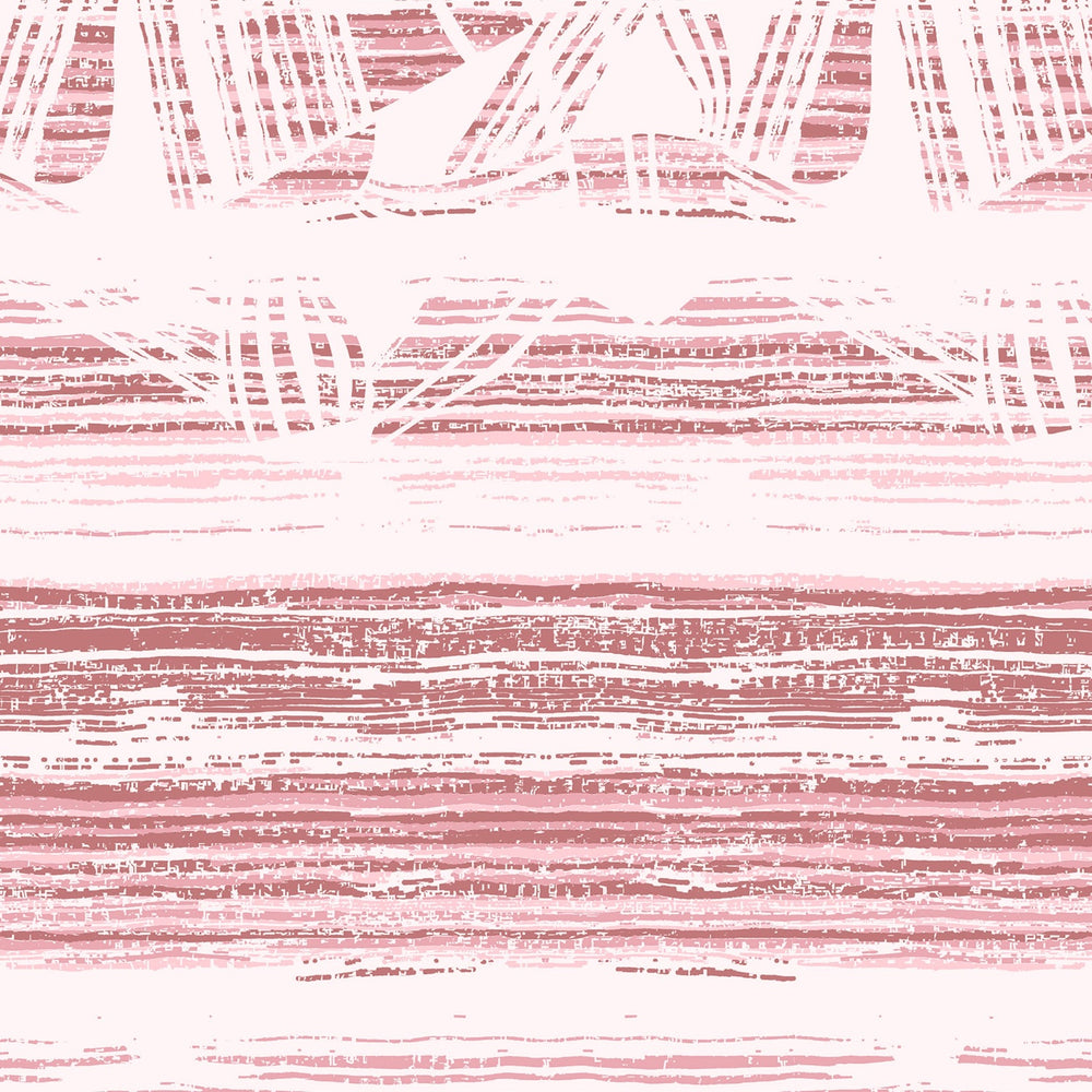 Spaces Essentials Geometric 100% Cotton 180 TC Double Bedsheet with 2 Pillow Covers - 274 x 274 cm, Light Pink