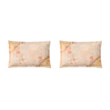 Spaces Essentials Geometric 100% Cotton 132 TC Double Bedsheet with 2 Pillow Covers - 274 x 274 cm, Light Blush