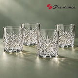 Pasabahce Timeless Whisky Tumbler Glass Set of 4 -  345 ml, Transparent