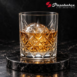 Pasabahce Timeless Whisky Tumbler Glass Set of 4 -  345 ml, Transparent
