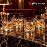 Pasabahce Timeless Whisky Tumbler Glass Set of 4 -  345 ml, Transparent