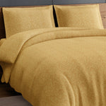 Spaces Elegance Selora 100% Cotton 300 TC Double Bedsheet with 2 Pillow Covers - 274 x 274 cm, Light Yellow
