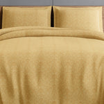Spaces Elegance Selora 100% Cotton 300 TC Double Bedsheet with 2 Pillow Covers - 274 x 274 cm, Light Yellow