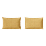 Spaces Elegance Selora 100% Cotton 300 TC Double Bedsheet with 2 Pillow Covers - 274 x 274 cm, Light Yellow