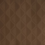 Spaces Elegance Selora Geometric 100% Cotton 300 TC Double Bedsheet with 2 Pillow Covers - 274 x 274 cm, Dark Brown