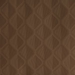 Spaces Elegance Selora Geometric 100% Cotton 300 TC Double Bedsheet with 2 Pillow Covers - 274 x 274 cm, Dark Brown