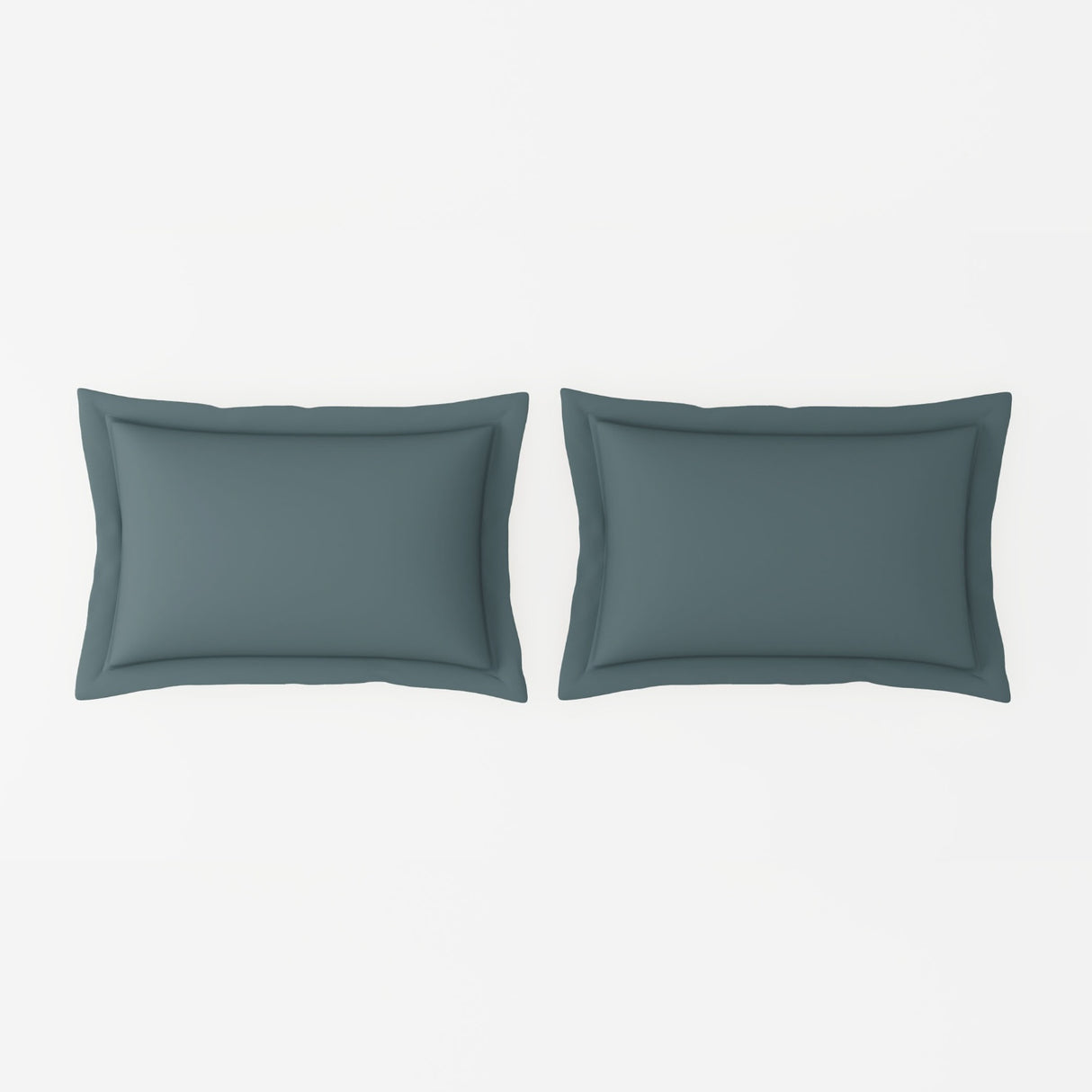 Spaces Solid 100% Cotton 144 TC Double Bedsheet with 2 Pillow Covers - 274 x 274 cm, Grey