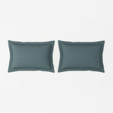 Spaces Solid 100% Cotton 144 TC Double Bedsheet with 2 Pillow Covers - 274 x 274 cm, Grey