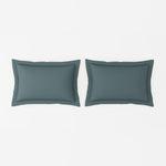 Spaces Solid 100% Cotton 144 TC Double Bedsheet with 2 Pillow Covers - 274 x 274 cm, Grey